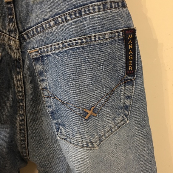 Vintage Manager High Waisted Light Wash Straight Leg Jeans Size 26 - Picture 9 of 14